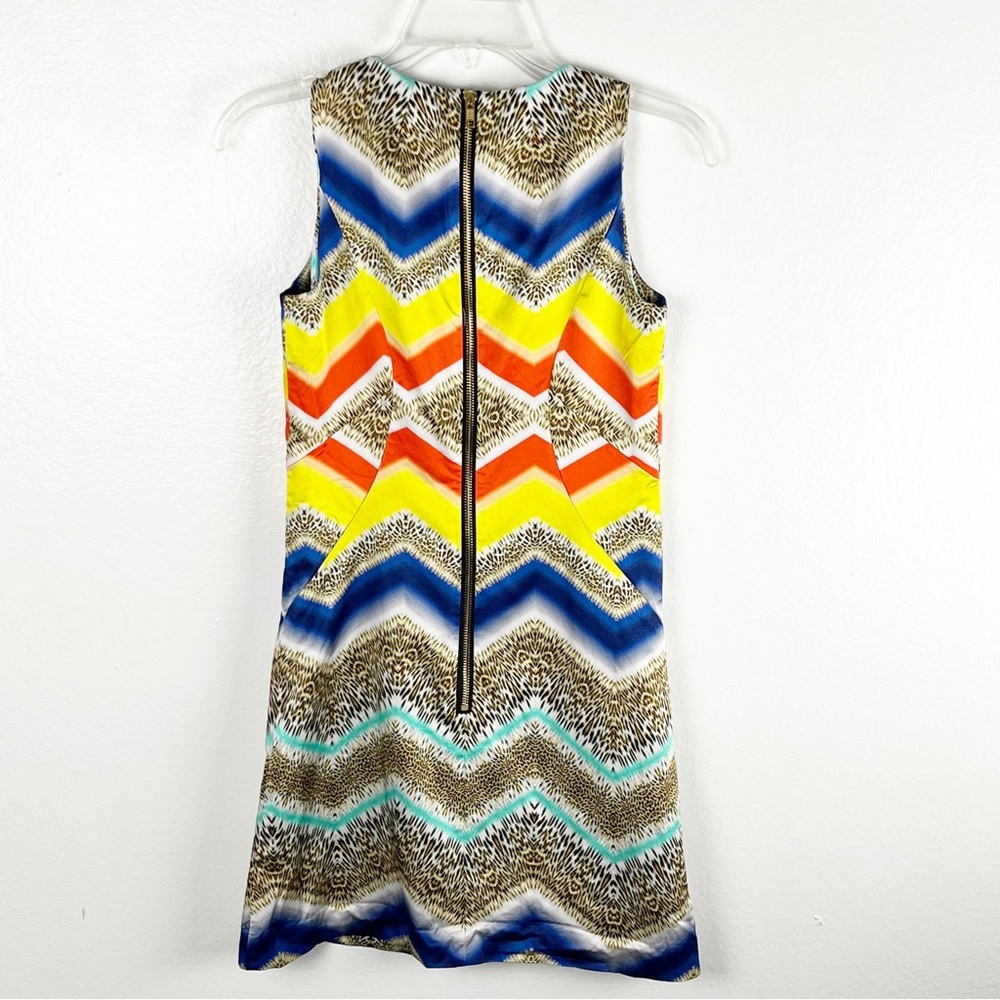 Milly Multicolored Chevron Pattern Sleeveless Exp… - image 2
